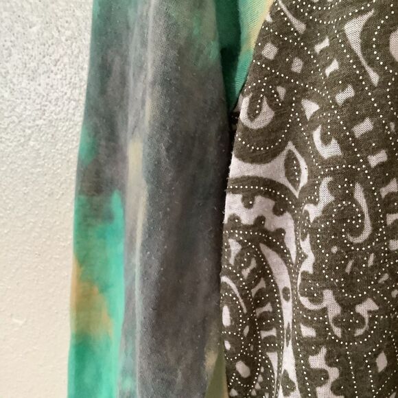 Vanilla Sugar Vintage Y2K Fairy Grunge Fairycore Boho Tie Dye Patchwork Blouse L - Picture 16 of 16